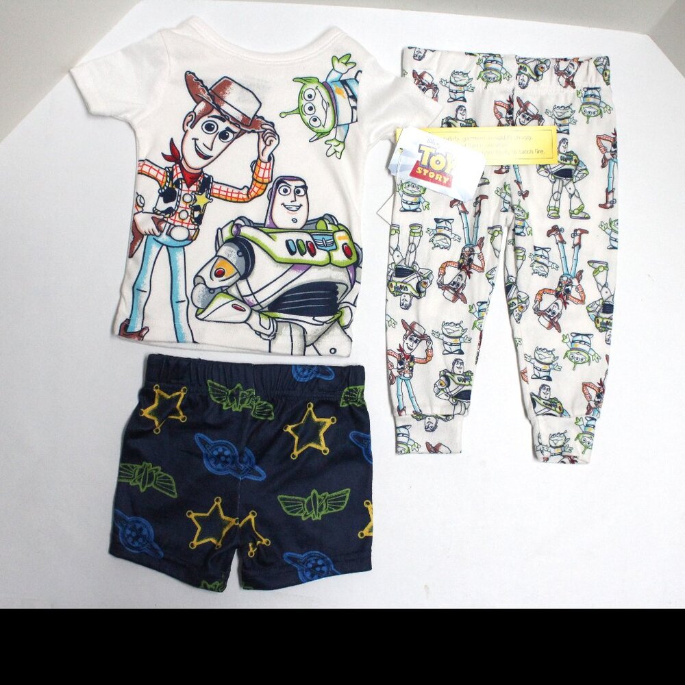3 Piece Disney Pixar Toy Story 18 Month Matching Pajama Set - New With Tags
